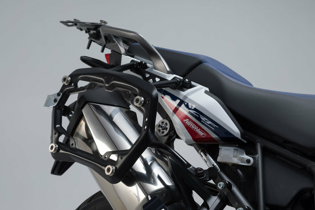 Support latéral PRO off-road Africa Twin 15-17 porte-bagage moto noir