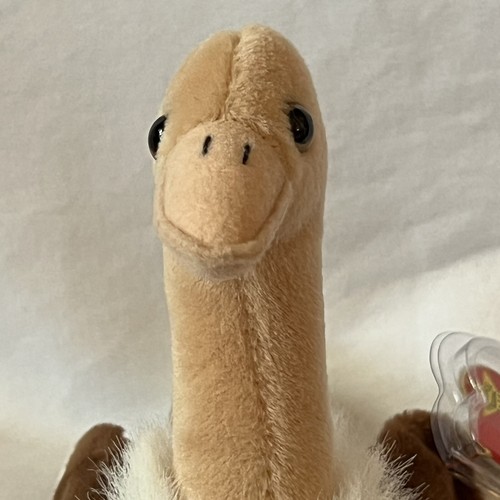 TY Beanie Baby 1997 Retired 9" Stretch the Ostrich Covered Tag PE # 4181 - Bild 2 von 11