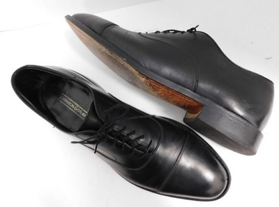 Johnston Murphy Crown Aristocraft Black Leather Georgetown II
