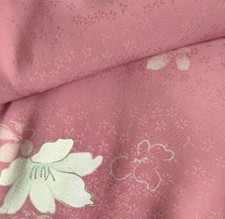 Kimono with drop, dull pink, pure silk