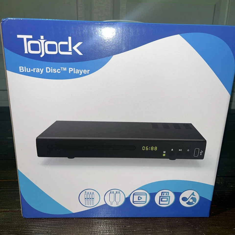 Reproductor de DVD Blu Ray, sistema de discos de cine en casa 1080P, reproduce todos los DVD y la región... Foto 2 de 4