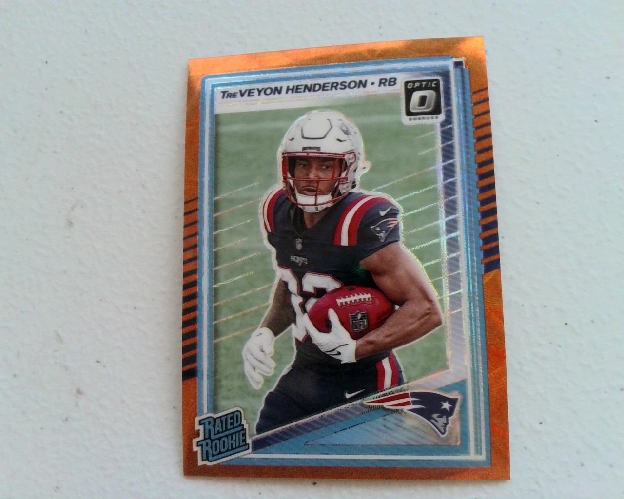 Treveyon Henderson RC 2025 Panini Optic Orange Scope Prizm #61/79  Card #248