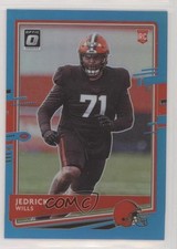 2020 Panini Donruss Optic Rookies Aqua Prizm 42/299 Jedrick Wills #119 pe8