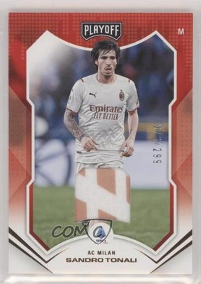 2021 Panini Chronicles Base Serie A Playoff Memorabilia 76/299 Sandro Tonali n0c