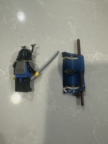 LEGO SYSTEM CASTLE -- NINJA SHOGUN BLUE WITH ARMOR MINIFIGURE 6083 CAS056