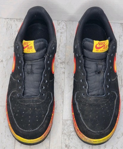 Nike Air Force 1 Low Black Asteroid Athletic Running Shoes 488298-078 Men 8.5 - Picture 4 of 13