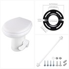 20" Gravity Flush Toilet RV Camper Foot Pedal for Vehicle Boat Caraven Camping — photo 2