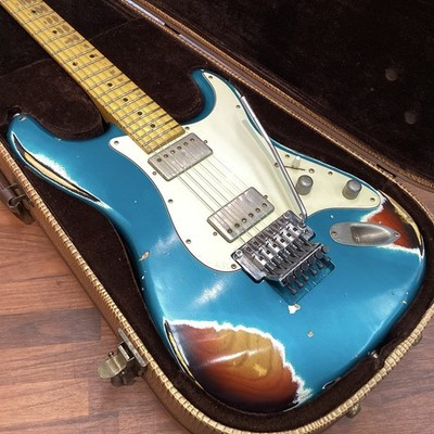 Nash Guitars S-81 ASH Paint over Paint Turquoise Three Tone Burst AM-682