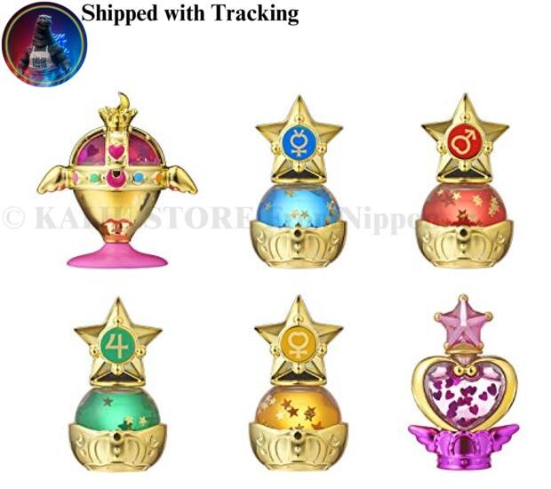 Juego completo de 6 gashapon Sailor Moon Prism Power Dome exclusivo de Japón