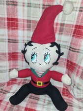Betty Boop Plush Doll Christmas Collection Sugar Loaf Santa's Elf 16"