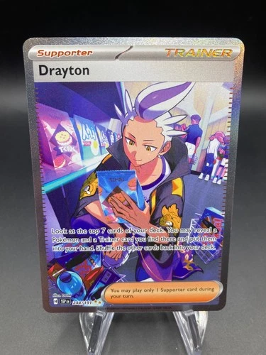 Drayton- Pokémon TCG- Surging Sparks (#244/191) SV08 - Illustration Rare 🔥🔥!!