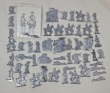 Approx. 50 - Unfinished Raw Lead Cast Soldiers
