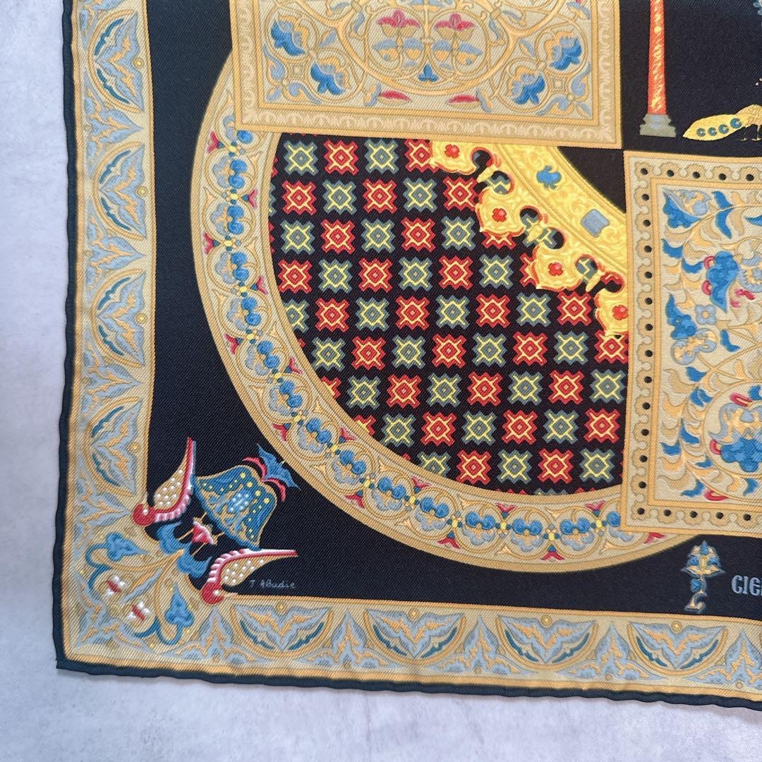 HREMES エルメス カレ 45 スカーフ ciels by zantins Hermes Carre 45 Scarf ciels by zantins Multicolor with Box