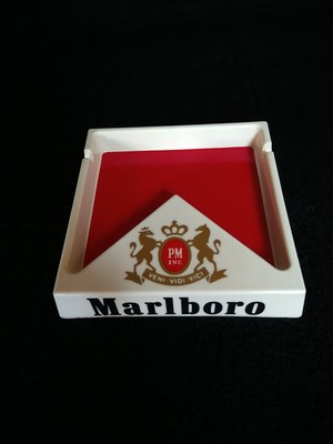 Marlboro Cigarettes Ashtray, 5'' Plastic, Veni Vidi Vici