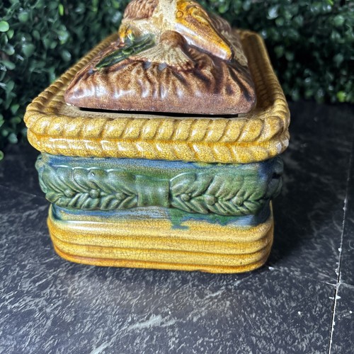 Chinese Peng Hua Copy Majolica Sardine Dish Antique Chinese Pottery Majolica - Picture 5 of 13