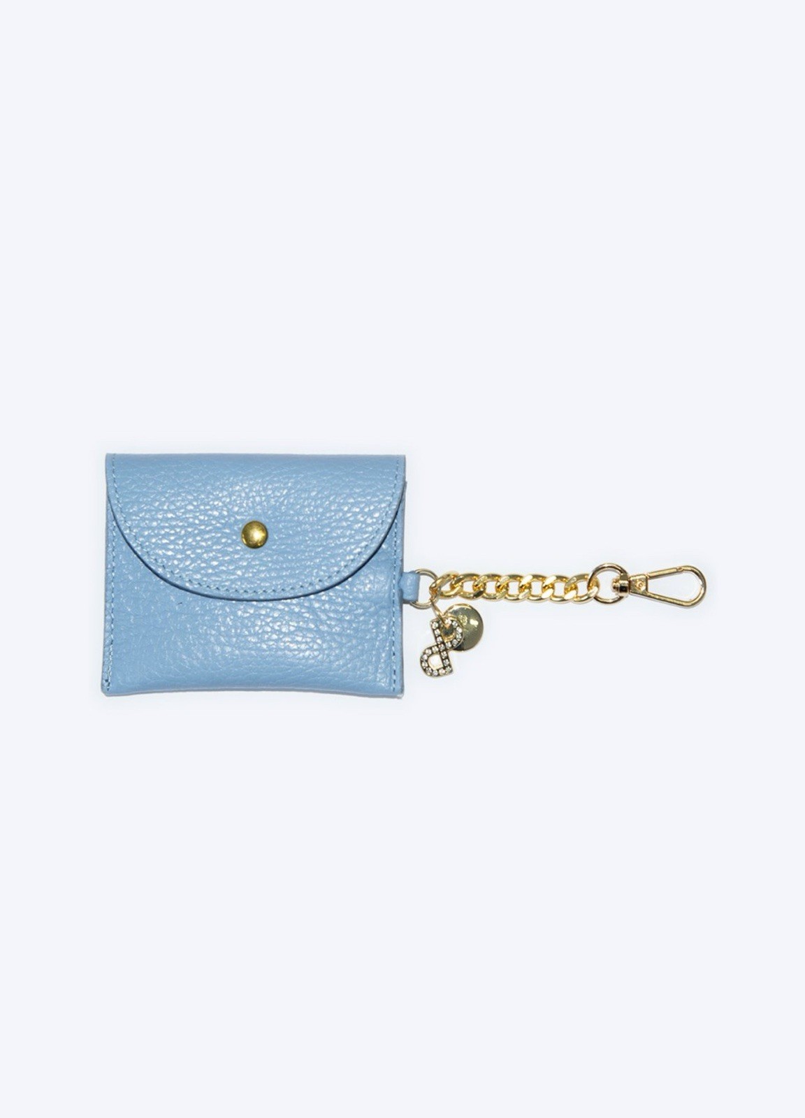 Dispenser Sacchetti Cane Pelle Azzurro - Accessorio Bon Ton Lusso