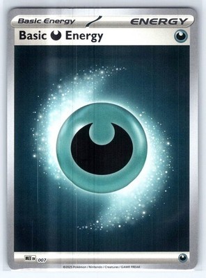 Basic Darkness Energy - 007 Reverse Holo MEE: Mega Evolution Energies 7 NM