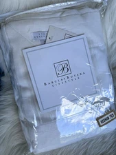 Eastern Accents California King White Breeze Linen Pleated Bed Skirt $635