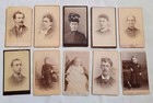 Vintage CDV Photo Lot People Portrait Carte de Visite Photographs Antique