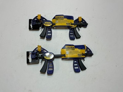 NOS Irwin MICRO Quick-Grip Bar Clamp (4-1/4'') And Spreader (8'') 53006 2 pks of 2