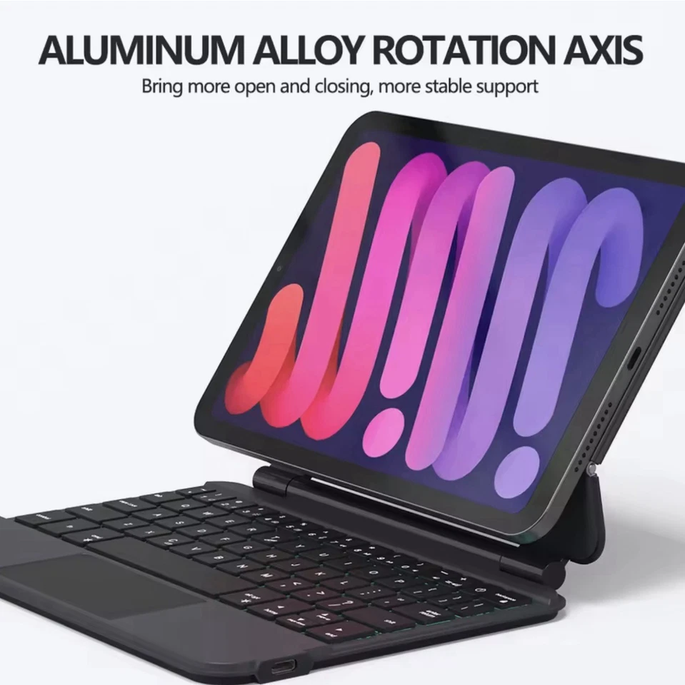 Magic Keyboard for iPad Mini 6/7th Generation Smart Cover Magnetic Case - Image 3 of 4