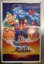 1992 ALADDIN ORIGINAL DS NSS 27x40 MOVIE THEATER POSTER ROBIN WILLIAMS DISNEY