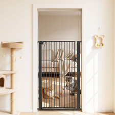 Extra Tall Pet Gate for Cats, 29-41 in Adjustable Width, 56 in High Dog Gate, wi