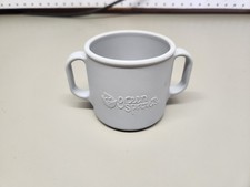 Green Sprouts Silicone Grippy Training Cup Baby Toddler Handles Gray