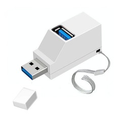 USB Hub,3 Port Splitter,USB 3.0 High Speed Splitter for Surface White