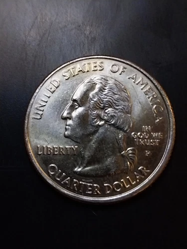 2009 Montana Quarter Error On Reverse. Bad Strike On Rim