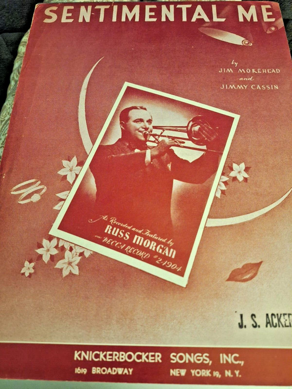 "Sentimental Me" by Jim Morehead & Jimmy Cassin - Vintage Sheet Music (1950)