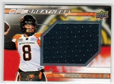 2023 Upper Deck CFL Greatness Jumbo Jersey Vernon Adams Jr. BC Lions