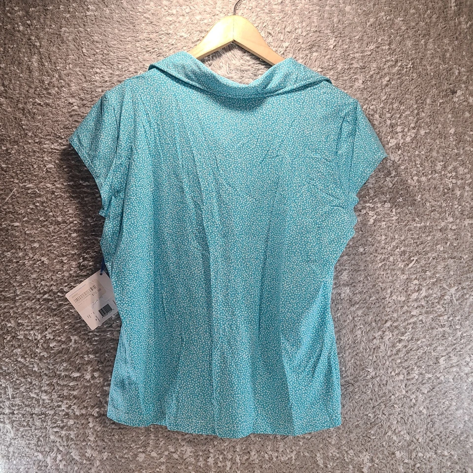 Polo de golf Lija azul manga corta para mujer XL, rendimiento viscosa nuevo con etiquetas Foto 2 de 4