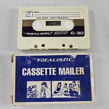 Vintage Realistic Cassette Tape Mailer 44-632  C-30 Cassette Tape Used READ  