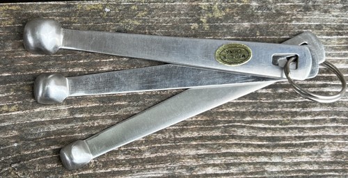 Set of 3 Measuring Spoons Smidgen Pinch Dash Stainless Steel Nesting Ring 4" L - Picture 4 of 4