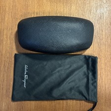 Authentic Salvatore Ferragamo Hard Case Only Sunglasses Glasses Pouch Clamshell
