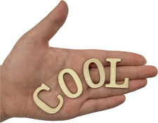 306 Pieces 1-1/4 Inch 1.25" Small Unfinished Wooden Letters and Wooden Numbe...