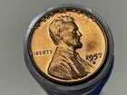 1957 D LINCOLN WHEAT CENT PENNY ROLL  ABOUT UNCIRCULATED 50 COINS