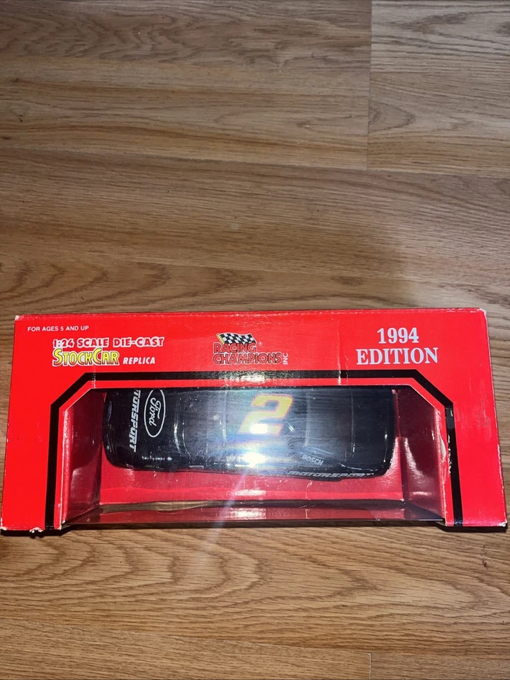 1994 Racing Champions Rusty Wallace #2 Ford Motorsports Nascar 1/24 Diecast NOVO  - Imagem 2 de 3