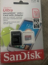 SanDisk Micro SDHC Card 32GB with Adapter New