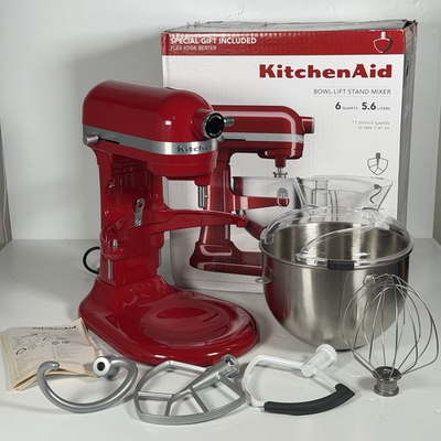 #ad KitchenAid 6 Qt Bowl Lift Stand Mixer Empire Red KSM60SSECXER w Box amp; Extras $274.87