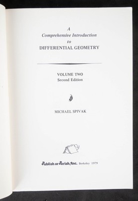 Comprehensive Introduction to Differential Geometry by Spivak - 2