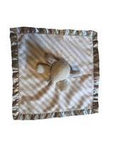 Cloud Island Gray Satin Striped Elephant Lovey Plush Baby Security Blanket 2018