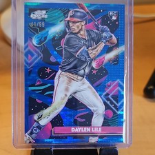 Topps 2025 Cosmic Chrome Rookie Daylen Lile #83 Blue Moon Refractor /99