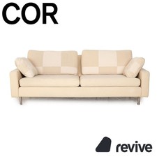 Cor Conseta Stoff Zweisitzer Creme Beige Sofa Couch
