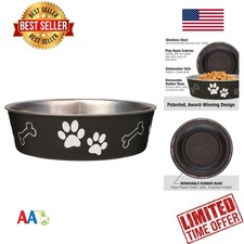 Dog Bowl Large Stainless Steel Spill Proof 8.5" Food Water