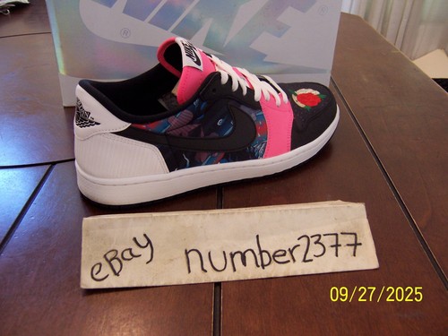 Nike Air Jordan 1 Low OG CNY Capodanno Cinese CW0418-006 US Uomo Taglia 10.5 - Foto 3 di 12