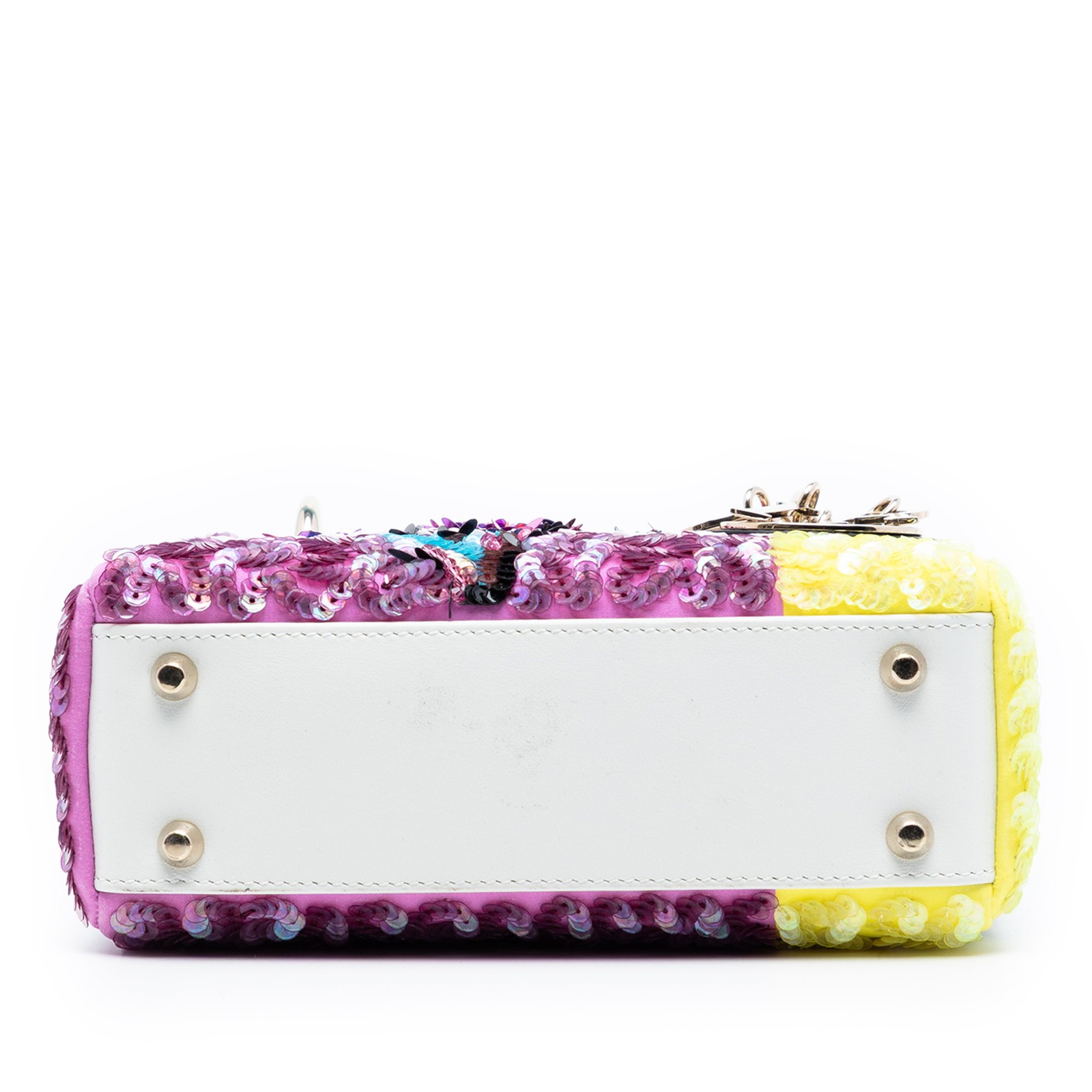 Authenticated Dior Mini Canvas Sequin Flower Pop … - image 3