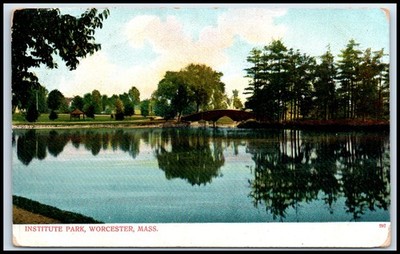 Postcard INSTITUTE PARK, WORCESTER, MASS.292   A96