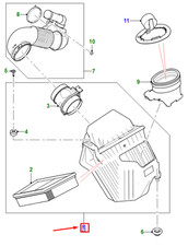 Jaguar E-Pace X540 Air Filter Cleaner J9C19230 NEUE EREUTE